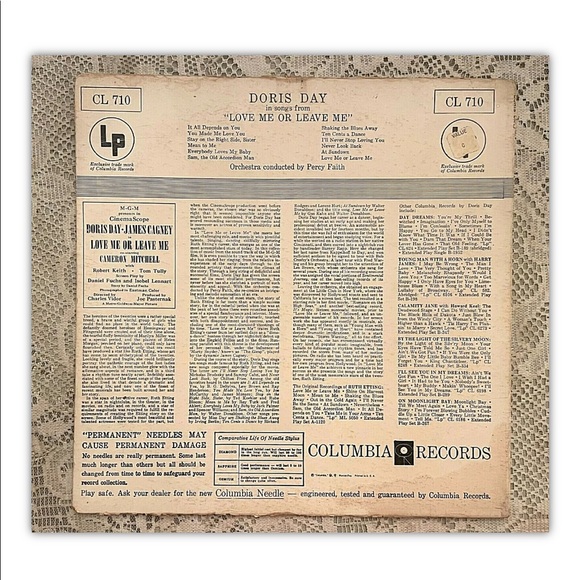 2 Vtg Doris Day LP Record Albums - Love Me or Leave Me and Day by Night - Picture 5 of 12